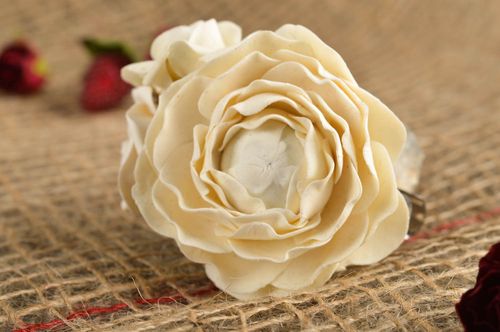 Handmade Haar Schmuck Haarspange Blume Polymer Clay Schmuck Accessoire für Haare - MADEheart.com
