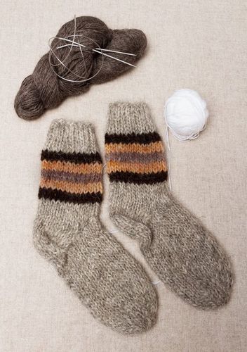 Womens socks made ​​of wool - MADEheart.com