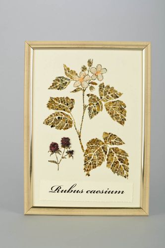 Pannello di legno fatto a mano quadro in legno decorazione da parete fiori - MADEheart.com