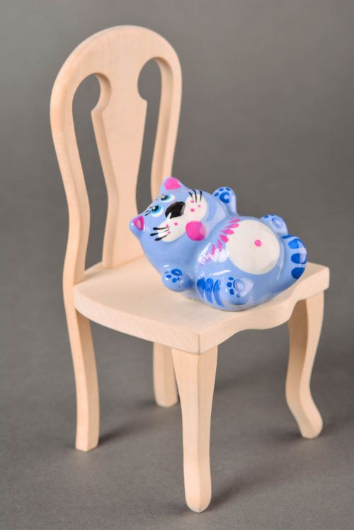 Stylish statuette handmade plaster figurine home ideas decorative use only - MADEheart.com