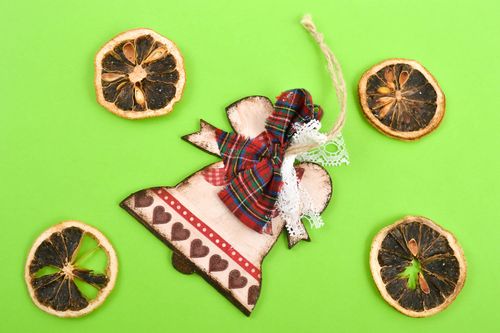 Unusual handmade wall hanging wood craft decoupage ideas decorative use only - MADEheart.com