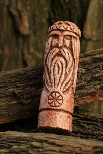 Handmade ceramic figurine ethnic decor home decors protective amulet cool gifts - MADEheart.com