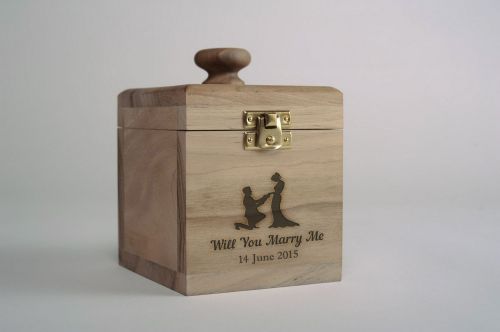 Personalised gift, wooden blank box - MADEheart.com