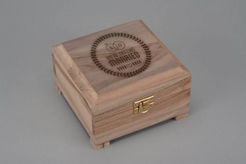 Персонализированный подарок, шкатулка-заготовка из дерева - MADEheart.com