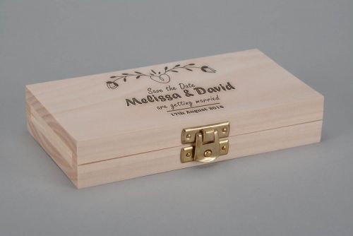 Personalised gift, blank Box Made of Wood - MADEheart.com