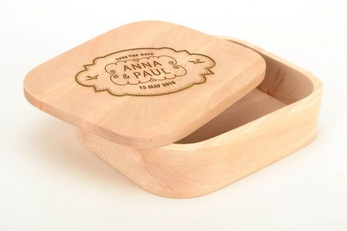 Personalised gift, wooden craft blank for jewelry box - MADEheart.com