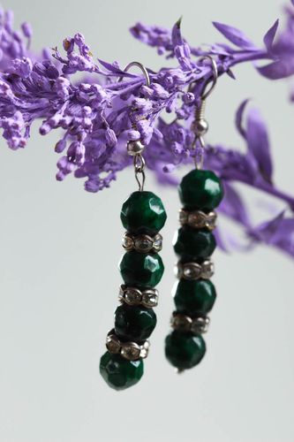 Beautiful handmade beaded earrings gemstone earrings costume jewelry designs - MADEheart.com