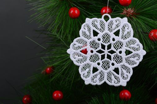 Home ideas Christmas tree toy lace toys Christmas decor decorative use only - MADEheart.com