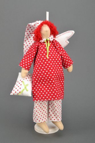 Bambola bella in stoffa fatta a mano pupazzo tessile originale angelo - MADEheart.com