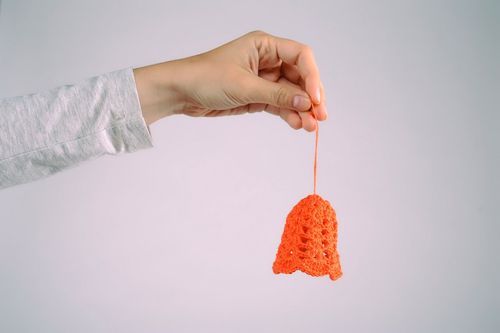 Crochet bell pendant  - MADEheart.com