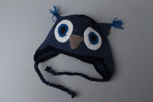 Warm owl-hat - MADEheart.com