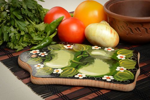 Handmade chopping board kitchen decor painted wall panel decorative use only - MADEheart.com