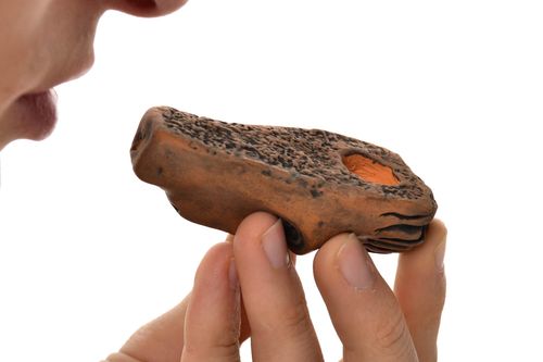 Designer pipe handmade smoking accessory ceramic smoking pipe for men cool gift - MADEheart.com