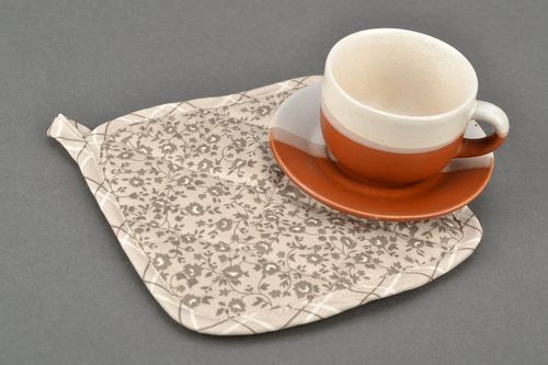 Manique de cuisine en tissu fait main - MADEheart.com