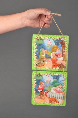 Pannello in decoupage fatto a mano decorazione da parete elemento decorativo - MADEheart.com