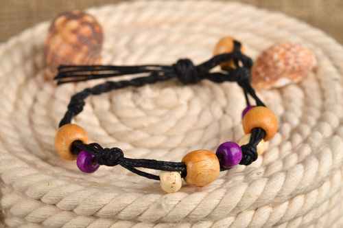 Womens handmade beaded bracelet fashion accessories cord bracelet gifts for her - MADEheart.com