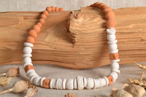 Ceramic handmade necklace - MADEheart.com