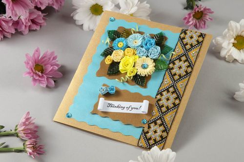 Handmade schöne Grußkarten Scrapbook Karten Grußkarten Papier stilvoll schön - MADEheart.com