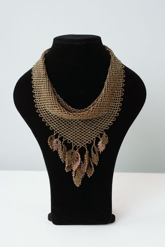 Beaded necklace Shawl - MADEheart.com