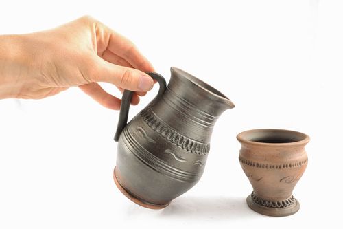 Jarrón y vaso de cerámica - MADEheart.com