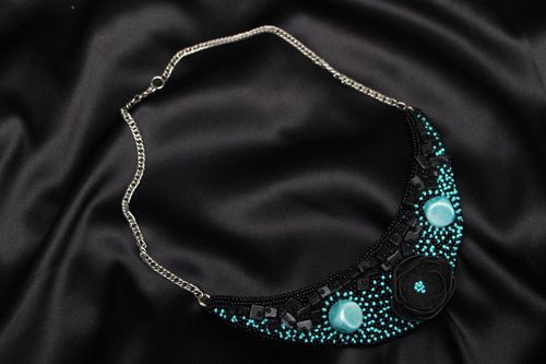 Collier en perles de rocaille Havre de soir  - MADEheart.com