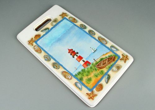 Wooden panel Lighthouse - MADEheart.com