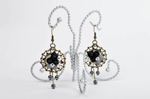 Stylish handmade plastic earrings polymer clay ideas costume jewelry designs - MADEheart.com