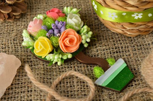 Magnet frigo fait main Aimant frigo roses Décoration cuisine originale - MADEheart.com