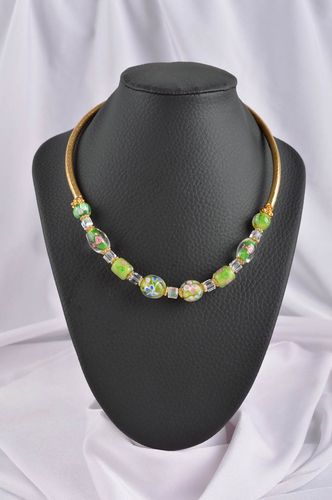 Handmade necklace fashion accessories designer jewelry glass necklace gift ideas - MADEheart.com