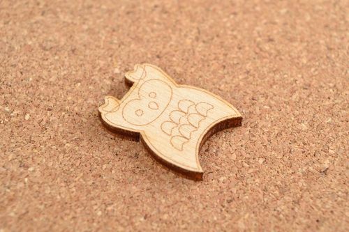 Handmade Figur zum Bemalen Holz Rohling Haus Dekoration Holz Schmuck Eule - MADEheart.com