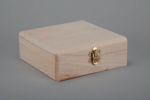 Handmade Roh-Holzschatulle für Schaffen - MADEheart.com