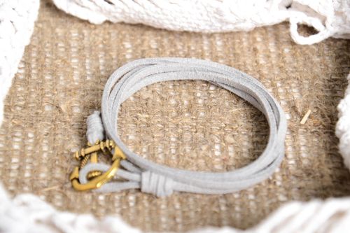 Armband Frauen handgemacht Schmuck für Frauen originell Wildleder Armband - MADEheart.com