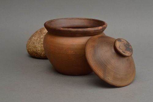 Pentola in ceramica fatta a mano vaso in argilla stoviglia decorativa in argilla - MADEheart.com