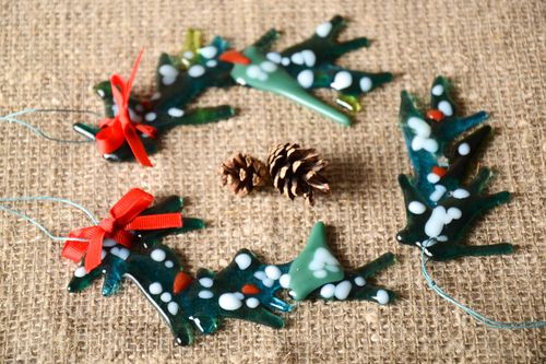 Adornos para Año Nuevo artesanales decoración navideña para casa regalo original - MADEheart.com