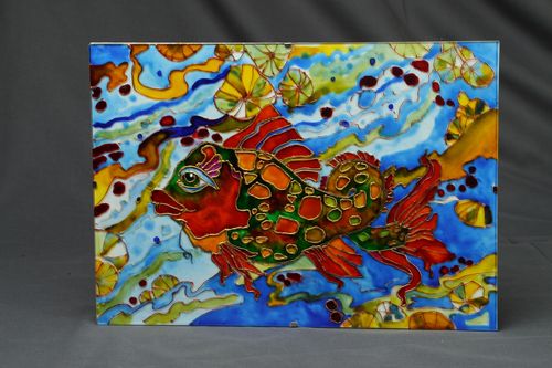 Pintura de vidro em técnica vitral  - MADEheart.com