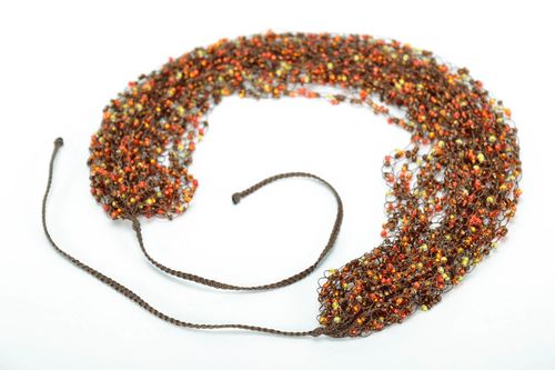 Multi-row bead necklace - MADEheart.com