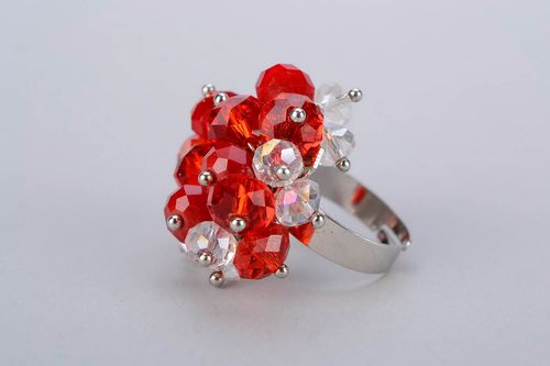 Ring with Czech crystal - MADEheart.com