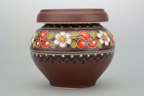 Painted clay pot - MADEheart.com