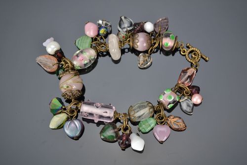 Glass bracelet Lavender - MADEheart.com