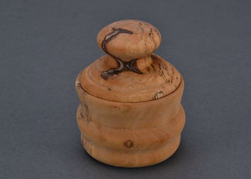 Wooden salt pot - MADEheart.com