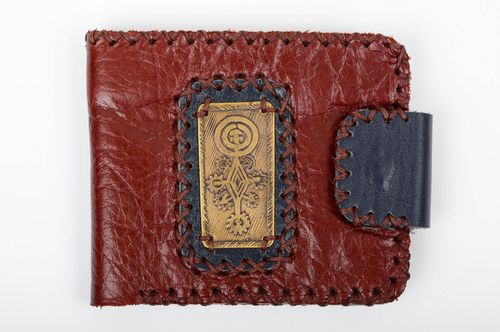 Handmade leather wallet unisex wallet leather goods designer accessories - MADEheart.com