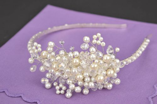 Handmade hair accessories beaded headband fashion women accessory gift for girl - MADEheart.com