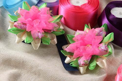 Handmade beautiful accessories 2 stylish lovely hairpins interesting hairpin  - MADEheart.com