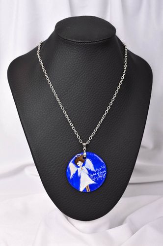 Schmuck Anhänger handmade Schmuck Halskette mit Anhänger Designer Schmuck Engel - MADEheart.com