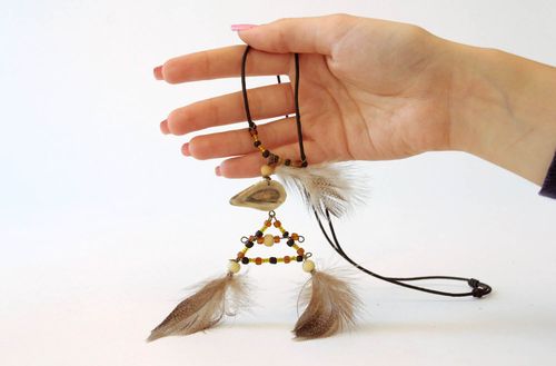 Pingente feito à mão para pescoço de chifre natural  - MADEheart.com