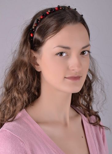 Headband with crystals and corals - MADEheart.com