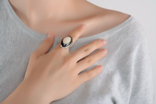 Ring with cow horn - MADEheart.com