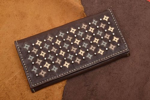 Unusual genuine leather wallet - MADEheart.com
