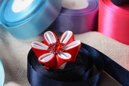 Handmade hair clip flower hair clip unusual hair accessory gift ideas - MADEheart.com