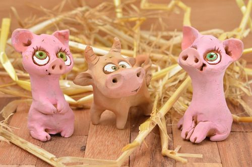 Figuras de animales hechas a mano elementos decorativos souvenirs originales - MADEheart.com